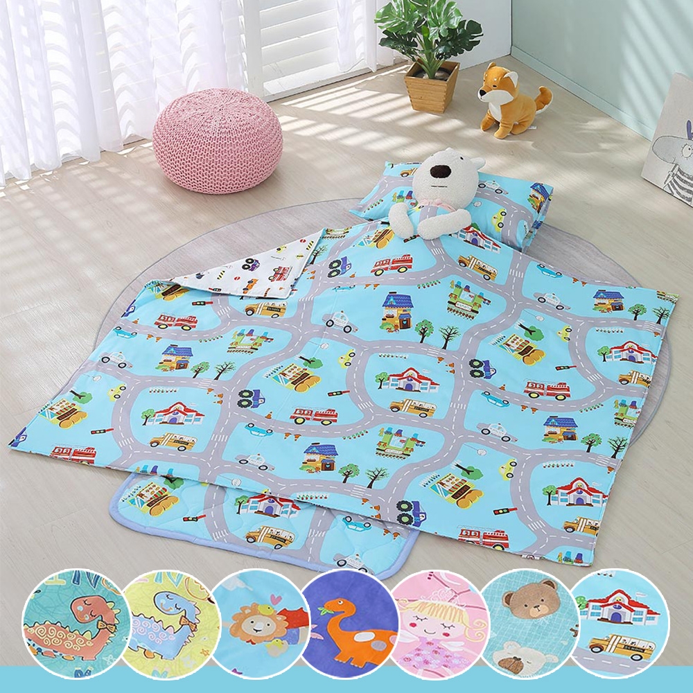 鴻宇 防蟎抗菌 美國棉兒童睡墊3件組 多款任選