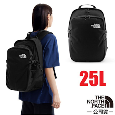 【The North Face】BTC DAYPACK 大容量日用通勤電腦背包25L.雙肩後背包_8B1Z-KX7 黑 N