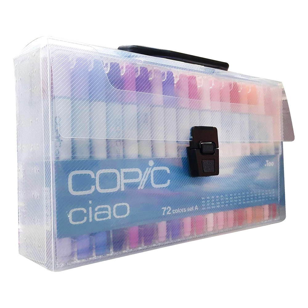 日本原裝進口COPIC Ciao 第三代圓桿麥克筆72 Color Set A 72色A色系盒