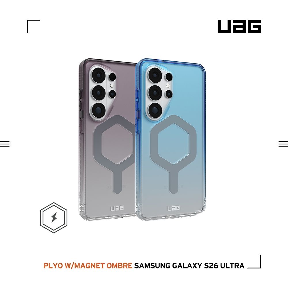 UAG Galaxy S26 Ultra 磁吸耐衝擊全透保護殼-漸層款(支援MagSafe 手機殼)