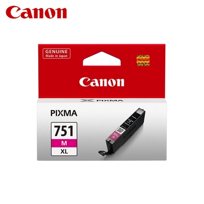 【CANON 佳能】 CLI-751XL M 紅色 原廠墨水匣 CLI751XL 含台灣地區專用貼紙