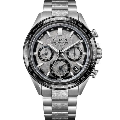 CITIZEN 星辰 ATTESA 系列 GPS衛星對時光動能腕錶 隱耀款 CC4076-65A