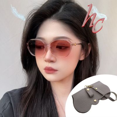 COACH亞洲版 時尚太陽眼鏡 HC8332D 566613 56mm 透晶粉框漸層鏡片 公司貨(加贈掛式眼鏡袋)