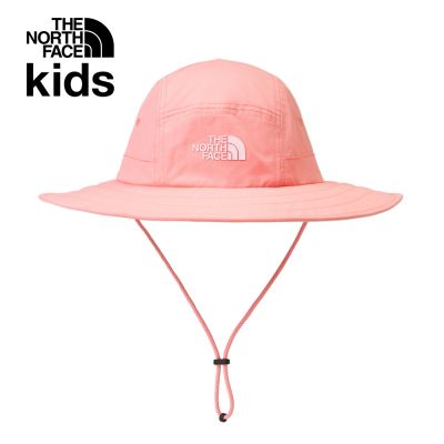 【The North Face 官方旗艦】北面兒童粉紅色DWR防潑水透氣漁夫帽｜8EPTJV5