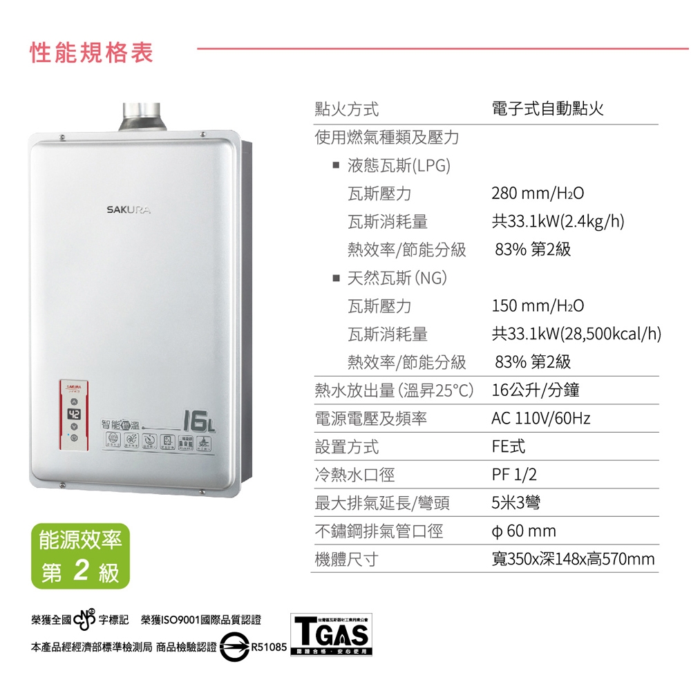 SAKURA櫻花牌 DH-1603 - 詳情4