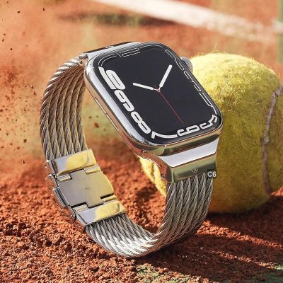 CHARRIOL夏利豪 Apple Watch蘋果Celtic鋼索錶帶SE ULTRA/ 2適用49㎜ C6(AW.51S.C04)