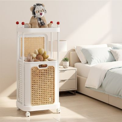 Mr.box 藤編單層置物洗衣收納籃 兩色可選