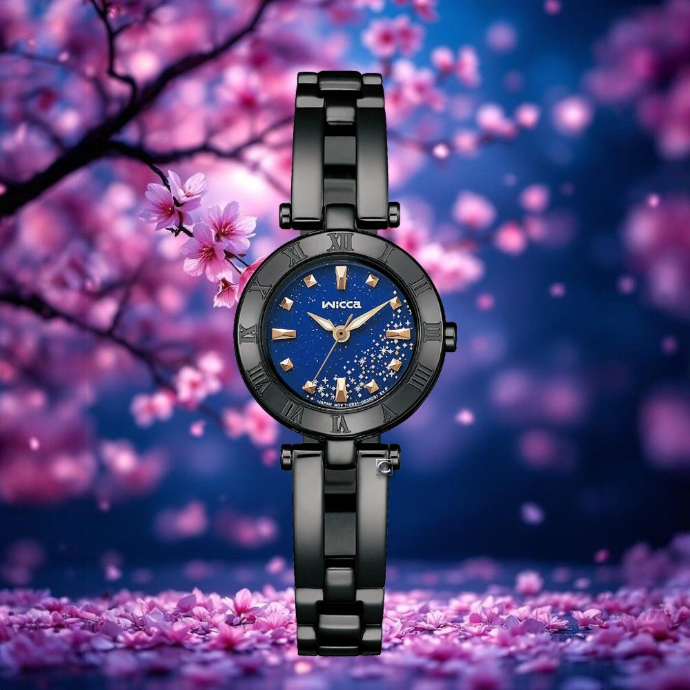 CITIZEN 星辰 wicca 公主系列 太陽能時尚錶-24mm KP2-647-71R