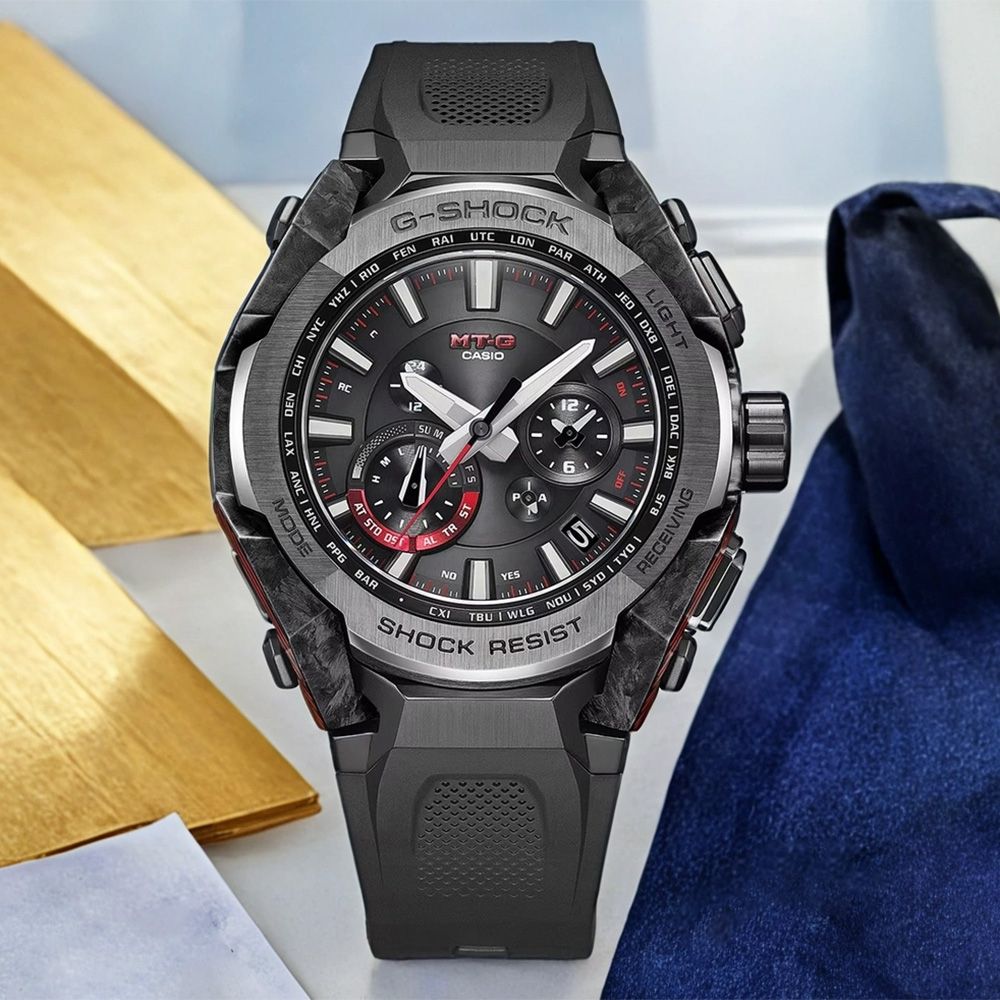 CASIO 卡西歐 MT-G 太陽能藍牙碳核心防護構造手錶 開學換新季 送禮推薦 MTG-B4000B-1A