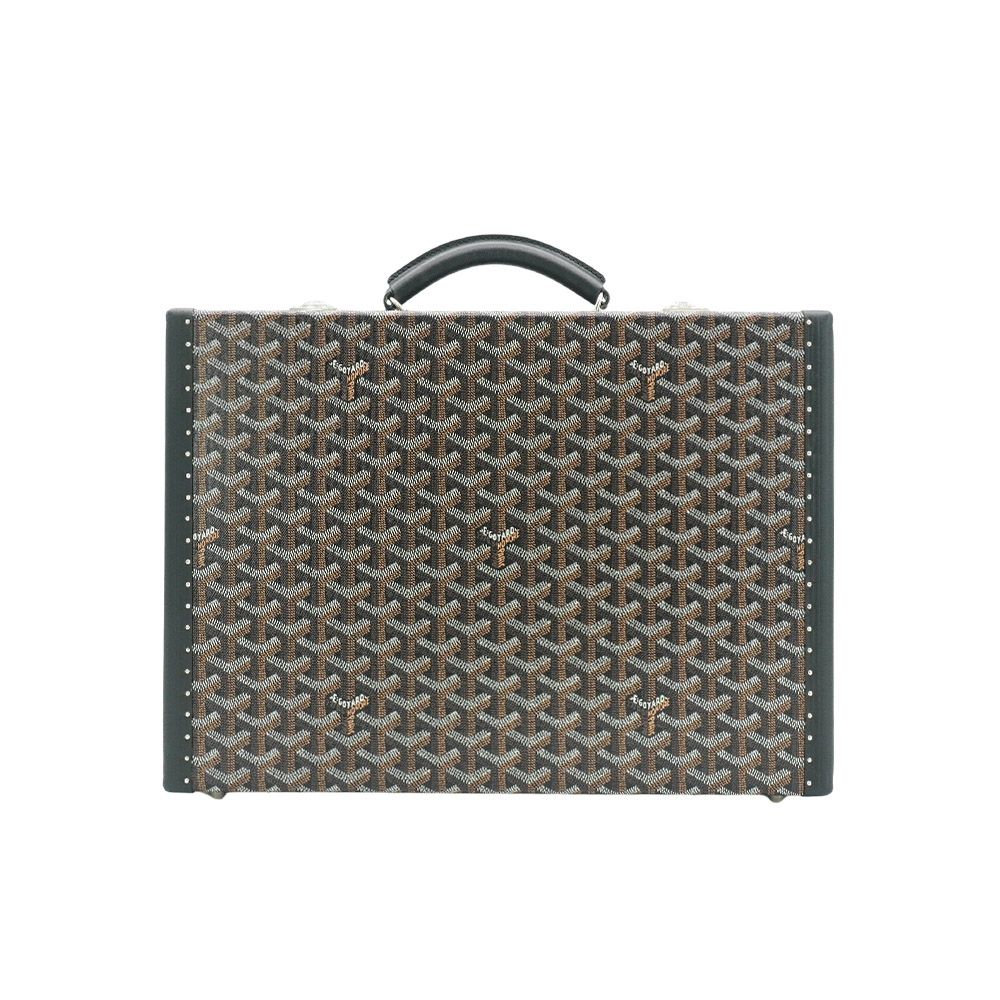 Goyard 展示品 Manoir PM 印花帆布硬殼手提公事包(黑)
