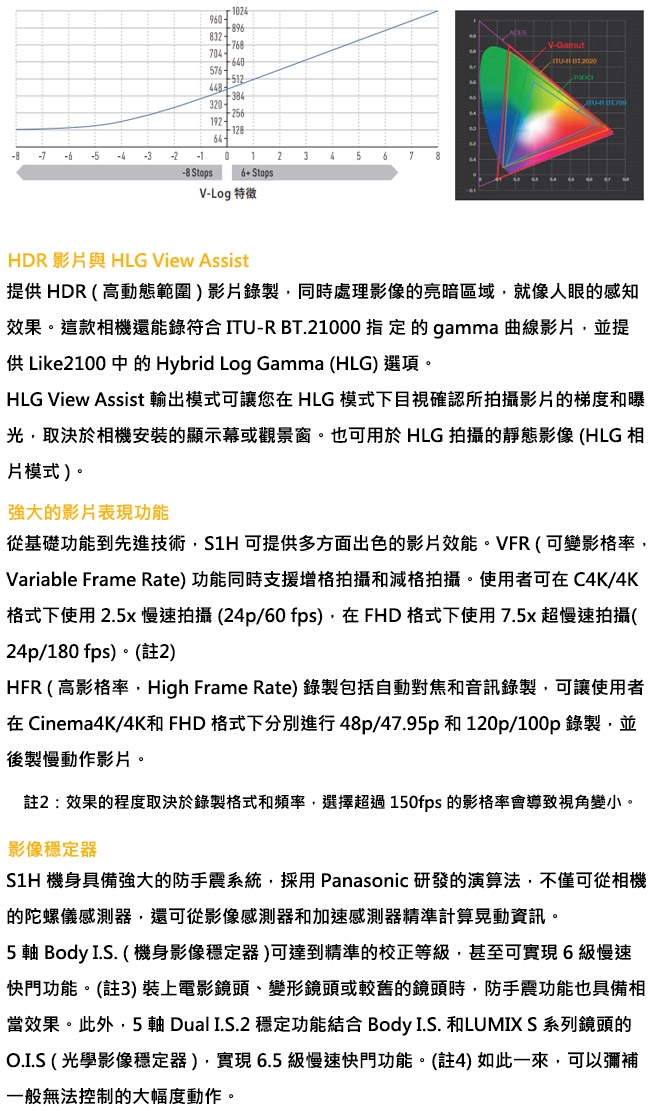 Panasonic國際牌 S1H - 詳情1