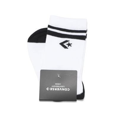 Converse 休閒襪 Lightweight 大童 童襪 白 黑 襪子 長襪 中筒襪 CV2513008GS001