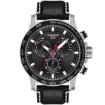 TISSOT 天梭 官方授權 Supersport 計時手錶 開學購物季 送禮首選-45.5mm T1256171605100