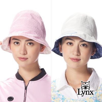 【Lynx Golf】女款雙面戴滿版花紋設計不可調漁夫帽(二色)