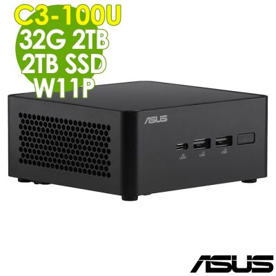 ASUS華碩 ASUS NUC 14代迷你電腦(C3-100U/32G/2TB+2TB SSD/W11P)