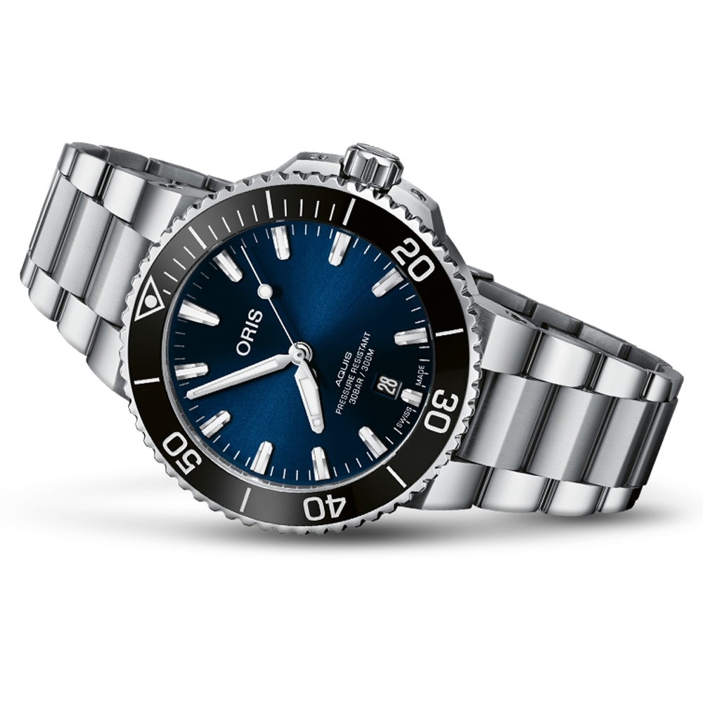 Oris豪利時Aquis時間之海300米潛水錶0173377664135-0782205PEB