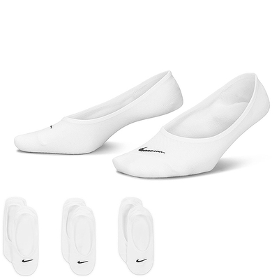 NIKE 襪子 隱形襪 船型襪 運動襪 9雙組 W NK ED LTWT FOOT NEW 144 白 SX4863-101 (3056)