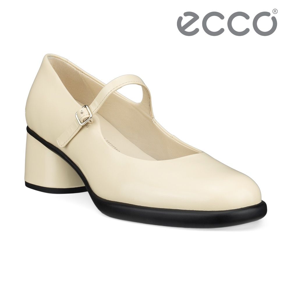 ECCO SCULPTED LX 35 雕塑低奢優雅繫帶中低跟鞋 女鞋 石灰色