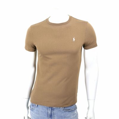 Polo Ralph Lauren Pony白色小馬刺繡 咖啡色短袖TEE T恤(男/女可穿)
