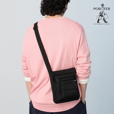 PORTER INTERNATIONAL - 個性不凡BUNK斜背包 - 黑