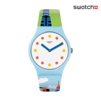 Swatch #TAIWANDERING 台灣城市錶/地區限定/瑞士製造 SUOZ319 (41mm)