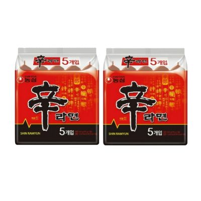 【NONG SHIM 農心】辛拉麵 官方境內版(120g X5包 X2袋)