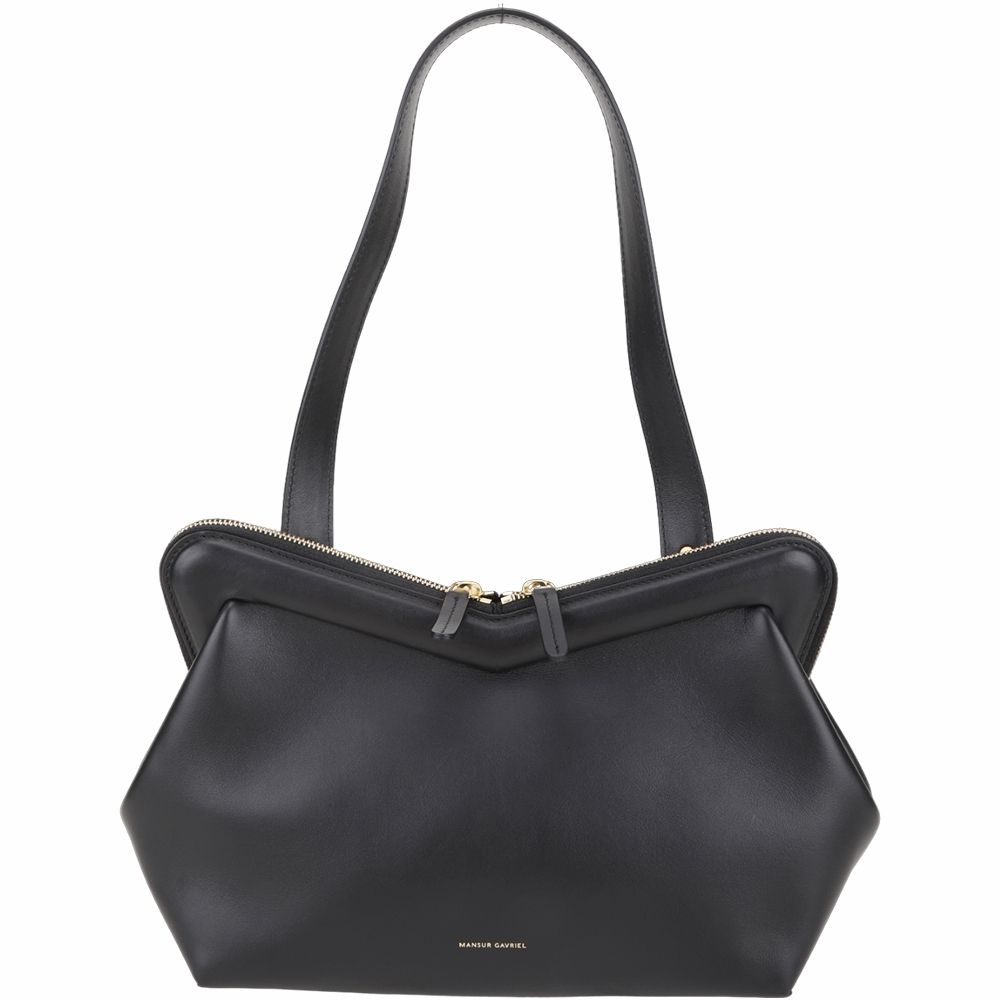 miu miu / CELINE / LOEWE 精品飾品 耳環 皮帶均一價 $15888 (MansurGavrielFrameM肩背包-黑)