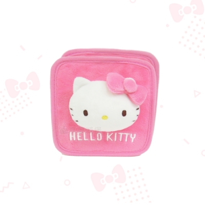 享夢城堡 汽車冷氣孔掛袋-HELLO KITTY 蝴蝶結-粉