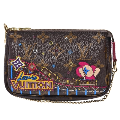 LOUIS VUITTON路易威登 LV M69752經典MINI POCHETTE ACCESSOIRES吉祥物遊樂場玩樂拉鍊迷你手提包