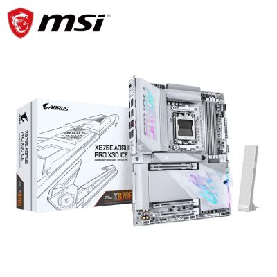 技嘉 X870E AORUS PRO X3D ICE(冰魄白) 主機板+AMD R7 9850X3D 8核/16緒