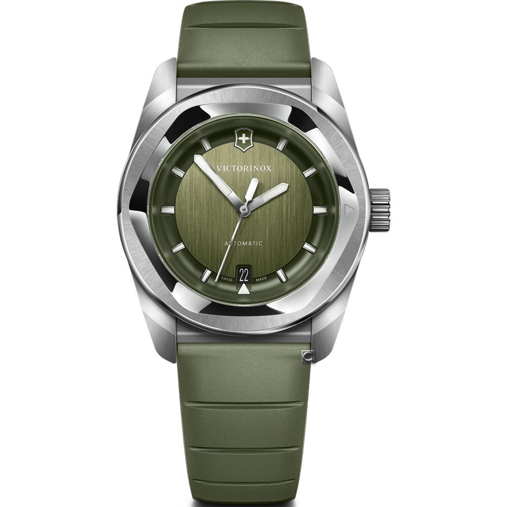 VICTORINOX 瑞士維氏 Concept One Automatic 機械腕錶-39mm綠x橡膠帶 VISA-242058