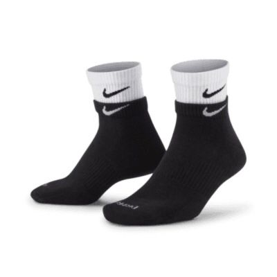 Nike Evryyday 黑白 小勾 雙層 運動配件 襪子 DH4058-011
