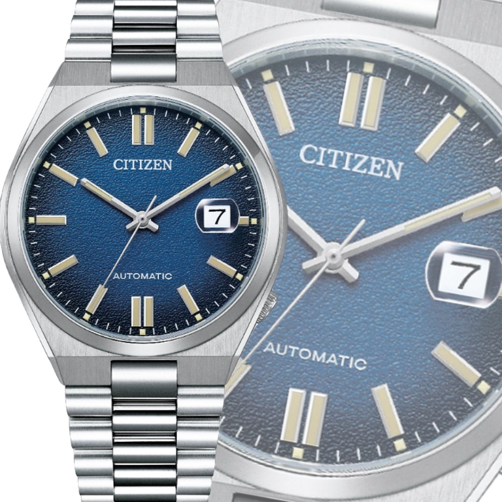 辰砂 CITIZEN星辰噴砂設計自動上鍊機械錶40mm/NJ0151-88L | 機械錶| Yahoo