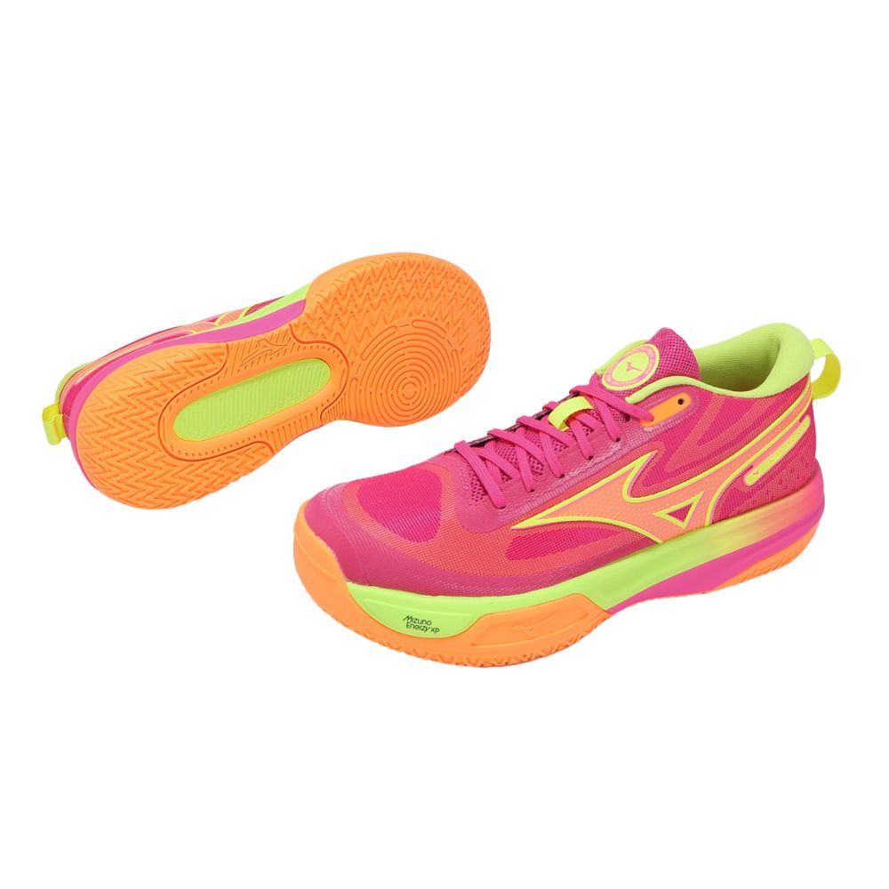 美生 Mizuno 美津濃排球鞋Neo Jump 男鞋紫橘輕量緩衝回彈V1GA2599-42 | 排球