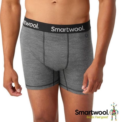 【SmartWool】男 美麗諾羊毛控溫四角內褲.平口內褲.衛生褲 SW016996-084 中性灰