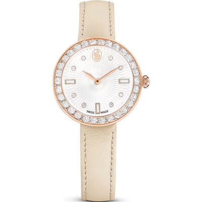 SWAROVSKI 施華洛世奇 Certa系列 自信優雅皮帶款 腕錶 女錶 手錶 禮物-30mm 5672968