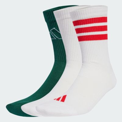 【adidas 愛迪達】 LOGO 中筒襪 3 雙入 男/女 JW3643