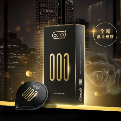 【Durex 杜蕾斯】001水性PU衛生套標準裝6入x2盒+KY潤滑劑100g