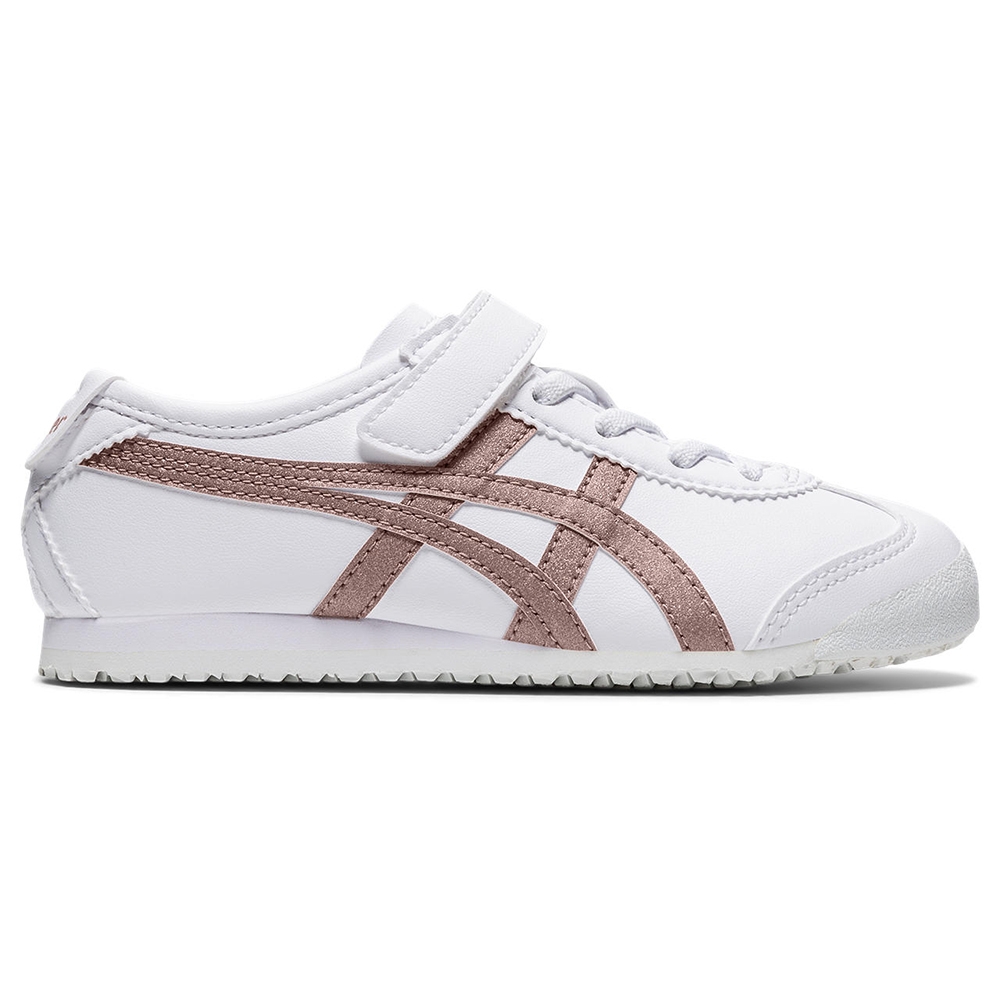 Onitsuka Tiger】鬼塚虎大童白色玫瑰金虎爪紋MEXICO 66 PS