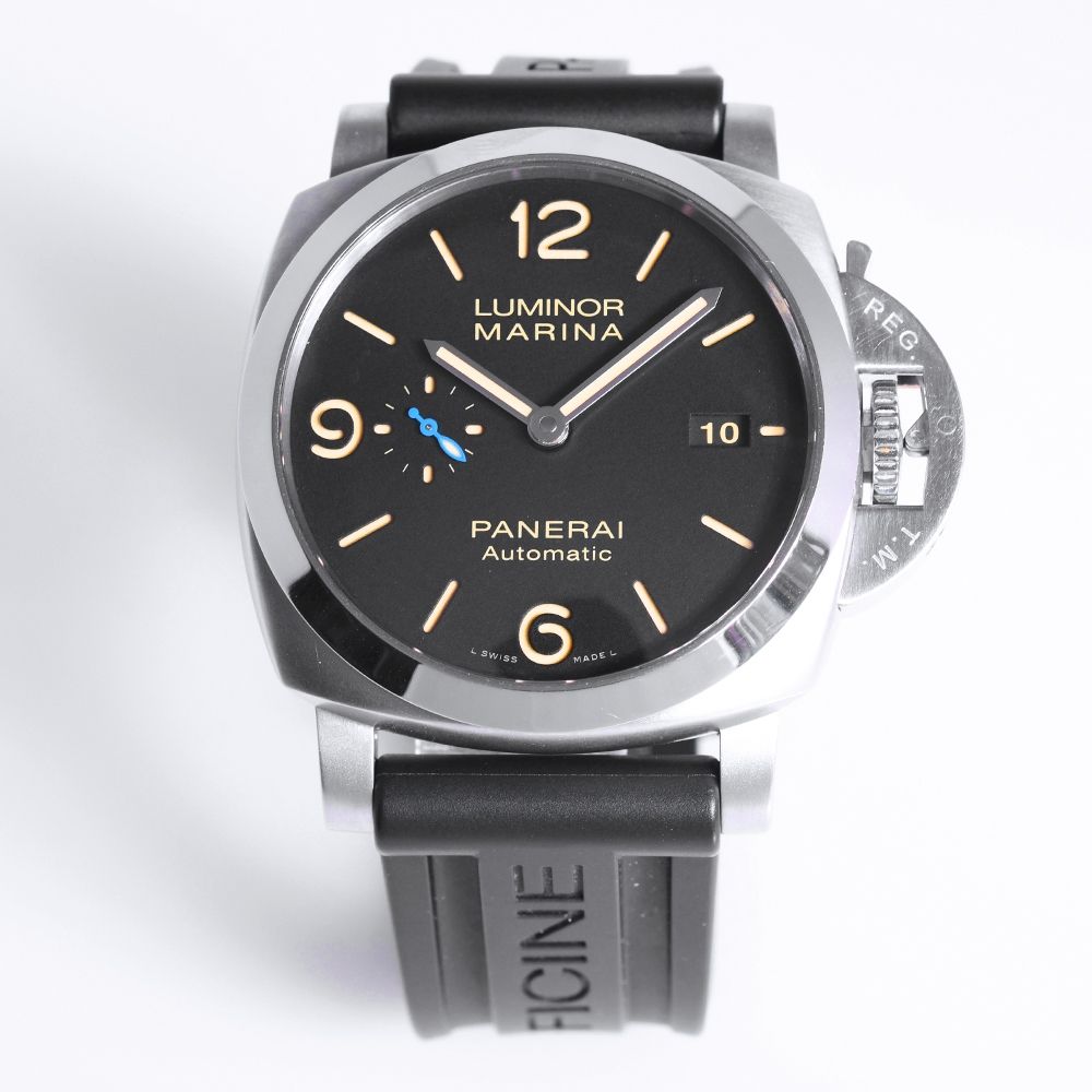 二手品 PANERAI 沛納海 PAM01312 菸草面 自動上鍊 44MM (含2018年保卡及原廠盒子)