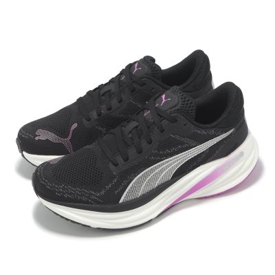 Puma 慢跑鞋 Magnify Nitro 2 Wn 女鞋 黑 紫 氮氣中底 緩衝 回彈 37754019
