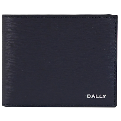 BALLY CRS BIFOLD 水波紋4卡短夾(午夜藍)