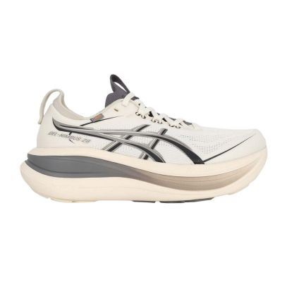 ASICS GEL-NIMBUS 28 GO 女戶外緩震慢跑鞋 1012C032-100 米白黑灰橘