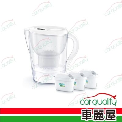 濾水壺 BRITA Marella XL+PRO 白色3.5L 1壺3芯(車麗屋)