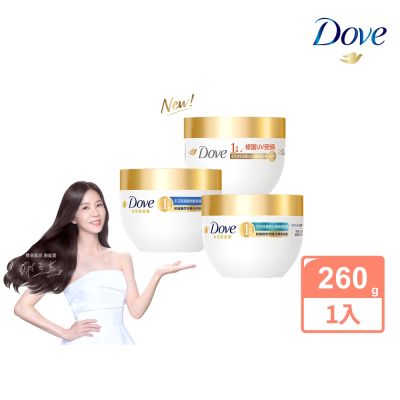 Dove多芬 小金碗女大推薦 胺基酸修護髮膜260g 4入 x JOGUMAN 手機背帶2入 (含贈品共6件組)