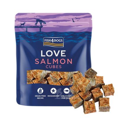 海洋之星FISH4DOGS 珍愛營養點心-鮭魚肉塊 85g 2入