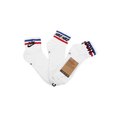 NIKE EVERYDAY ESSENTIAL LOGO SOCKS 藍紅條紋復古 DX5080-100