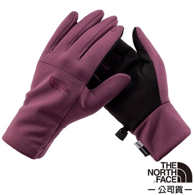 【The North Face】女 5D人體工學四向彈力防風保暖觸屏觸控手套_4SHB-1NI 夜霧紫 N