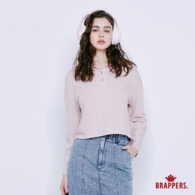 BRAPPERS 女款 簡約翻領上衣-粉