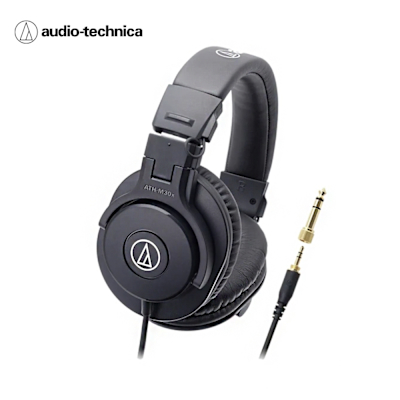 audio-technica 鐵三角 鐵三角 ATH-M30x 錄音室用專業型監聽耳機 耳罩式耳機